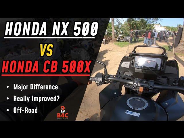 Honda NX500 vs CB500X Short comparison in Tamil | is it worth the price? | B4Choose