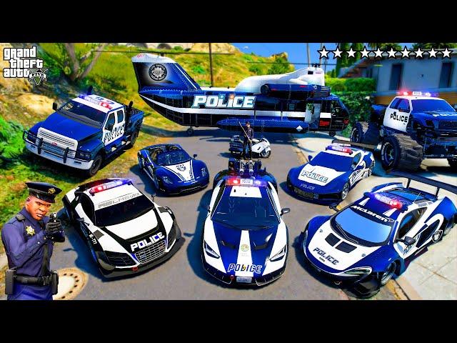 GTA 5 - Stealing SECRET POLICE CARS with Franklin! (Real Life Cars #194)