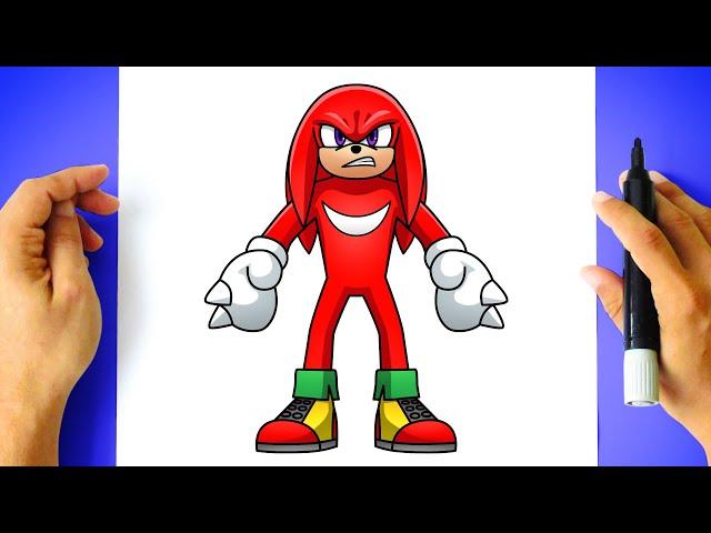 How to DRAW KNUCKLES - Sonic 2 Movie