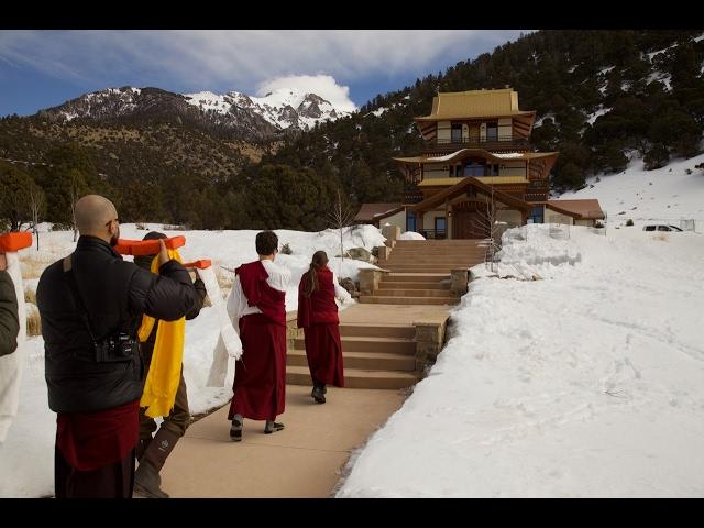 The Kangyur and Tengyur arrive at Sangdo Palri