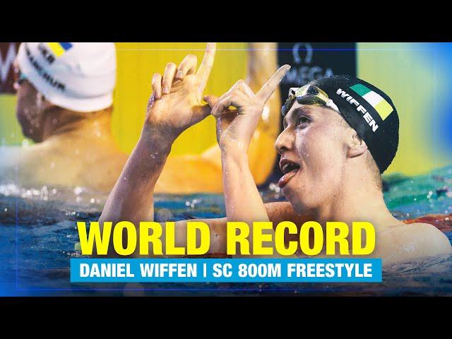 WORLD RECORD | Daniel Wiffen - SC 800m Freestyle | European Aquatics