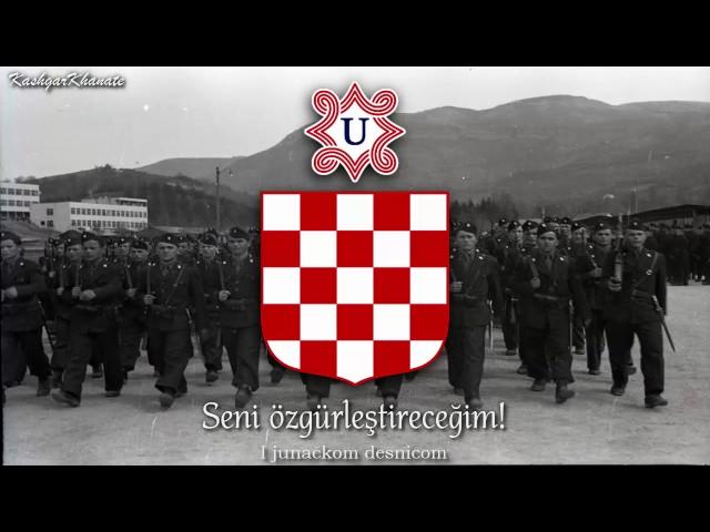 Hırvat Ustaše Marşı - Croatian Ustaša Song "Ustaška se Vojska Diže" [Türkçe Altyazılı]