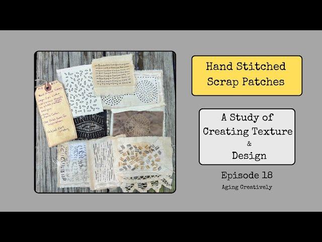 Mark Making with Hand Stitches: Texture Tag 18