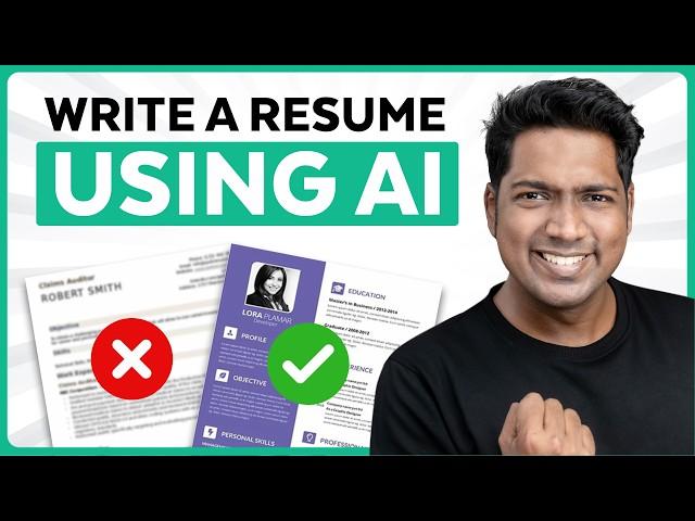 How to Write a Professional Resume  Using AI | 2025