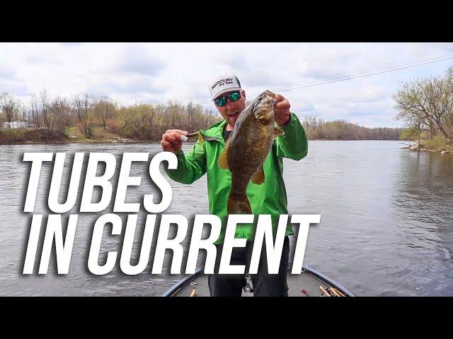 TUBE Fishing Tips around CURRENT (BIG Smallmouth Bass)