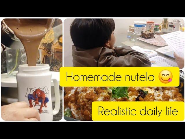 homemade nutela  | realistic daily life of mom | homemaker daily life with kids | evening vlog 