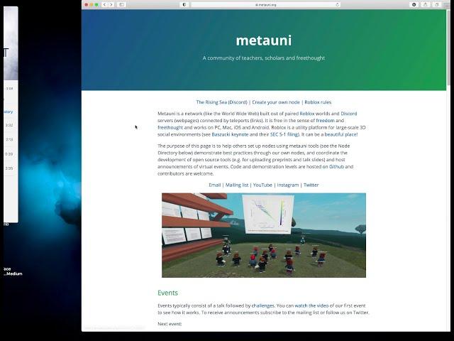 Metauni intro: recap of how metauni works, new whiteboards