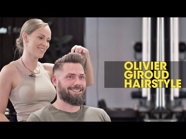 Mens hairstyle and beard ‍️ like OLIVIER GIROUD ️