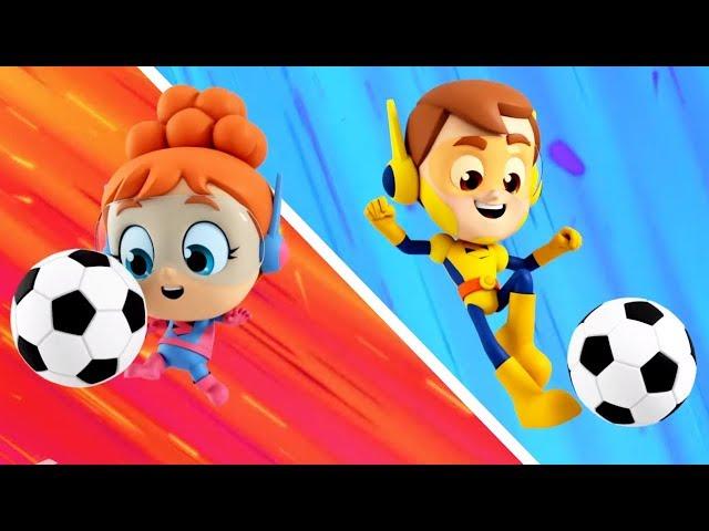 Soccer Song Superhero Nursery Rhyme Cartoon for Kids  by The Supremes