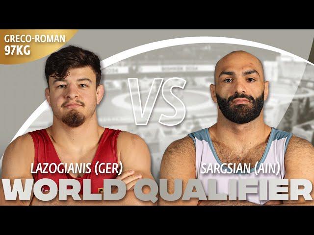Artur SARGSIAN (AIN) vs. Lucas Alexandros LAZOGIANIS (GER) | 2024 World OG Qualifier |  GR 97Kg