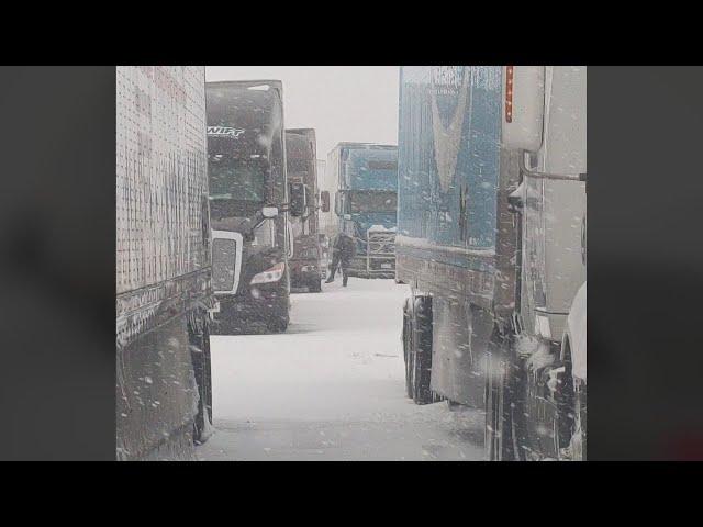 Snow-packed and icy roads slow down motorists across New Mexico