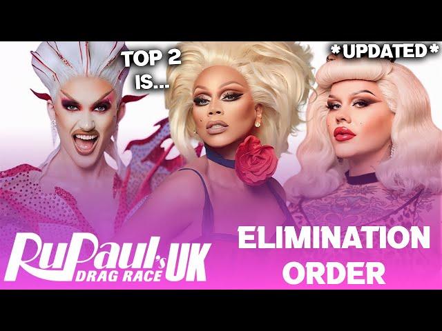 Drag Race UK S6 *UPDATED* Elimination Order & Top 2 - RuPaul's Drag Race