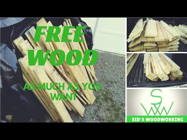 How to get free wood, as much as you want