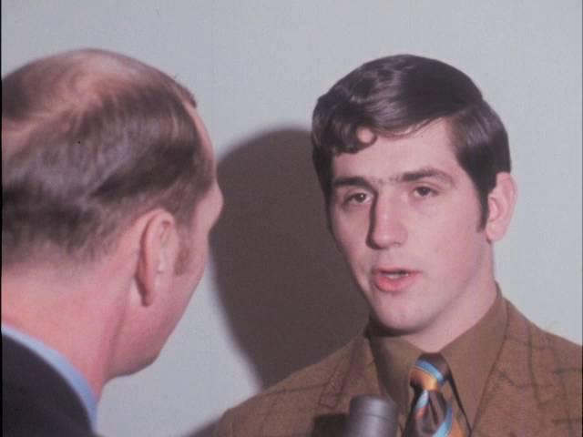 03/15/70 Local Richard McGeorge comments on being selected as a draft choice by the Green Bay P...