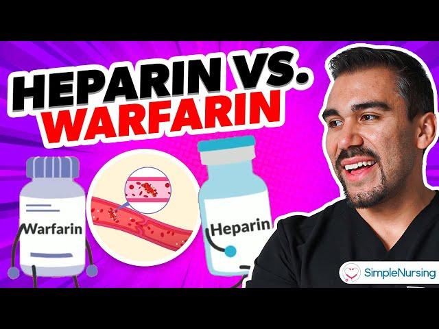 Anticoagulant Medications Heparin & Warfarin for Nursing NCLEX - RN & PN