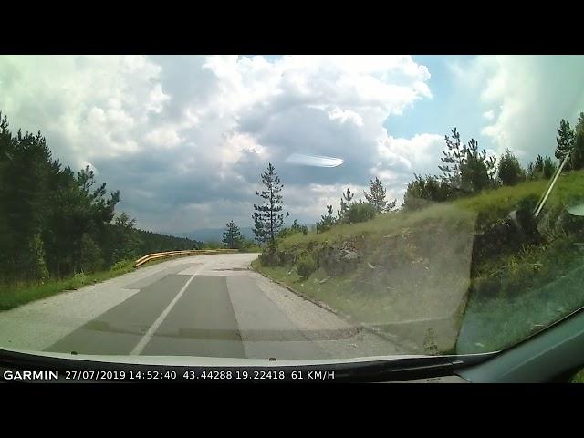 DRIVE #647: Pljevlja (Montenegro)-Goražde (Bosnia and Herzegovina) (timelapse 4x) *Read Description*