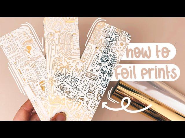 How to foil prints at home - Tutorial