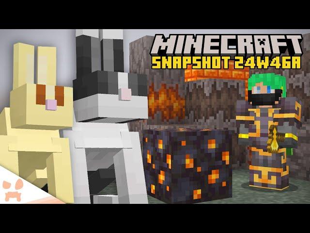 BUNNY BUFF,  BETTER HEADS,  NEW ENCHANTMENT USE, + CREAKING HEARTS! | Minecraft Snapshot 24w46a