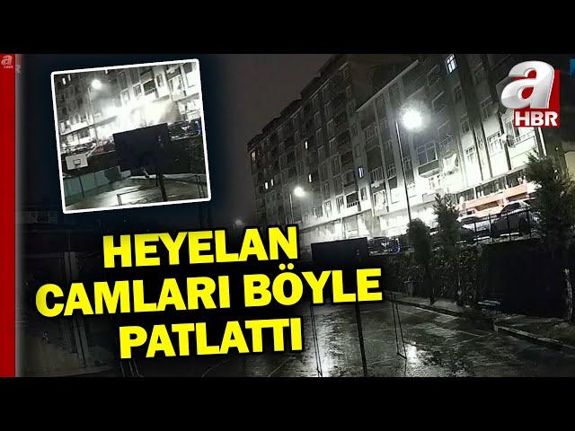 Rize'deki heyelan anında bir binan pencereleri işte böyle patladı! | A Haber