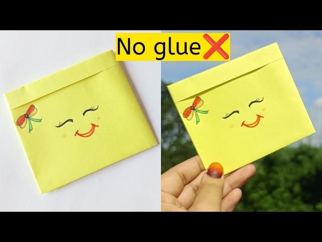 DIY paper pouch|Origami paper bag|No glue paper craft|No glue bag