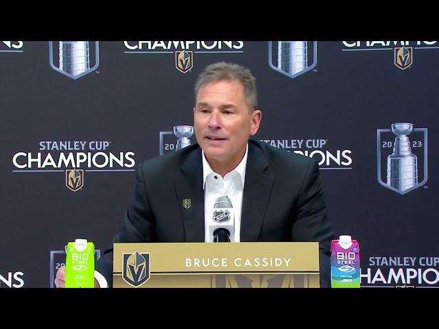 Golden Knights head coach Bruce Cassidy on their 1st-ever Stanley Cup win: the story of our year