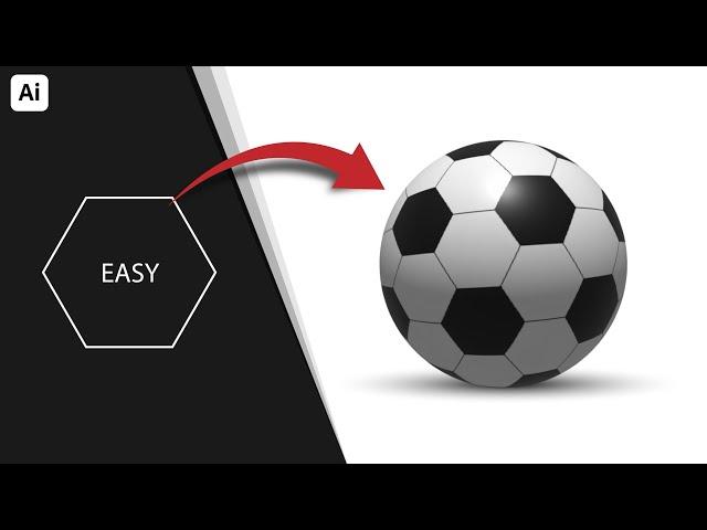 Create a Perfect Realistic Football in Adobe Illustrator 2025 – Beginner to Pro