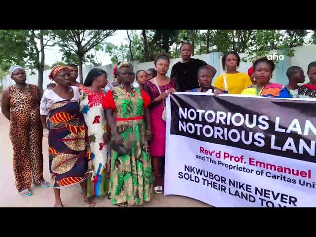 NKWUBOR NIKE COMMUNITY PROTESTS AGAINST PURPORTED LAND GRABBING BY REV'D PAUL EDE