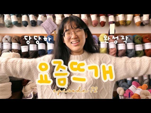 [요즘 뜨개] EP.72 아니아니 다이아몬드 아란을 완성을 해버렸지 뭐람! 도파민 즁독자의 뜨개뜨개  | Diamond Aran Sweater