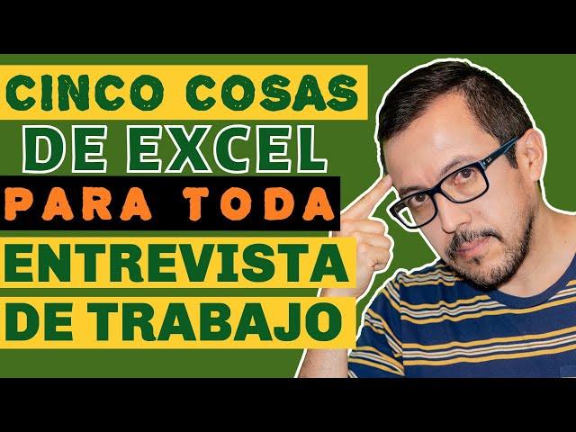 Secretos de EXCEL que te piden en cualquier ENTREVISTA DE TRABAJO