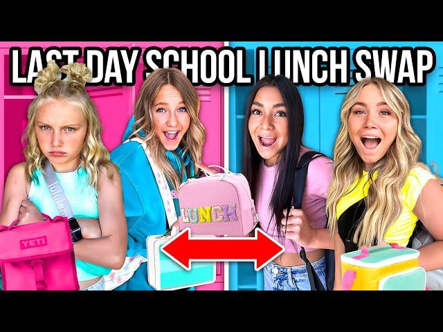 LAST DAY of SCHOOL LUNCH! *10 KiDS SWAP DIETS!*