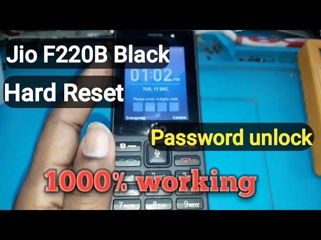 Jio F220B Black Hard Reset Jio F220B Password unlock By MHKS Mobile Engineer @ Mithilesh Mobile