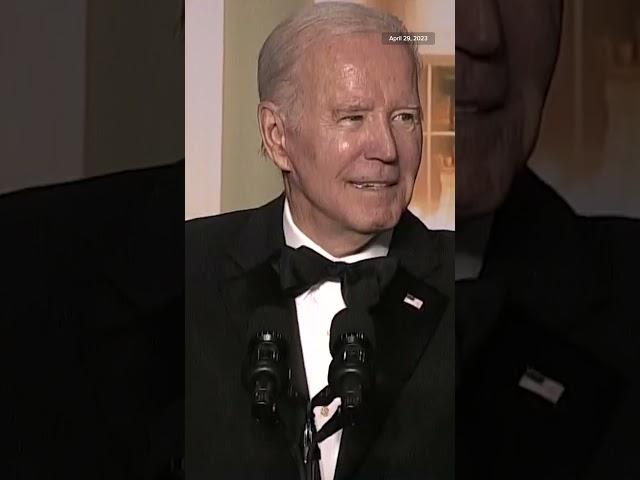 Biden poked fun at Fox News' recent settlement at the White House Correspondents' Dinner.