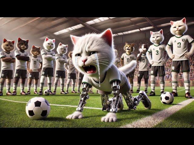 Cat Fight for Football Dream #aicatstory #cat #catlover #cutecat