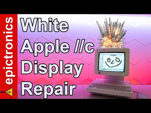 I blew it Literally..... Apple //c display repair. (not RIFA)