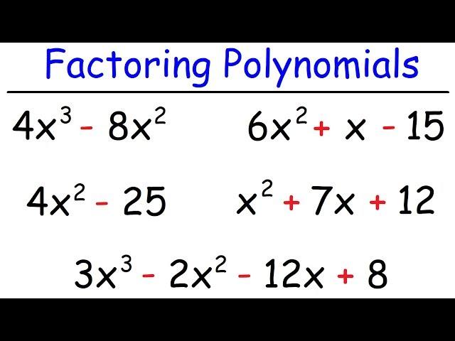 How To Factor Polynomials The Easy Way!