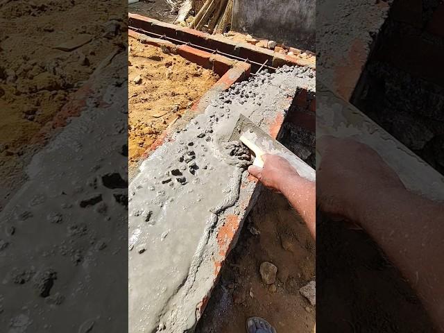 Belt concrete work #shorts #shortsfeed #construction #concrete #satisfying