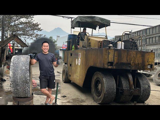tire repair tire flat tire giang's daily work tire repair