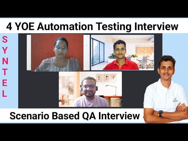 3 to 4 YOE Software Testing Interview | Manual & Automation Experienced Interview Questions | QA Job