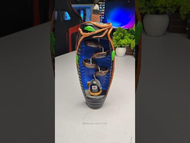 Make Smoke Fountain Shivling with Plastic bottle  Har Har Mahadev ️ #shorts #short