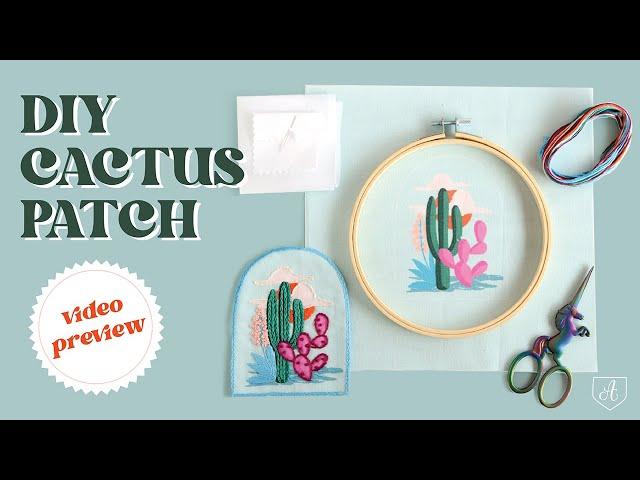 DIY Embroidery Cactus Patch | Antiquaria Video Trailer