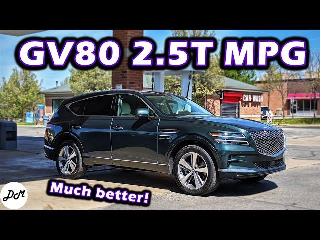 2021 Genesis GV80 2.5T RWD - MPG Test | Real-world Highway Range