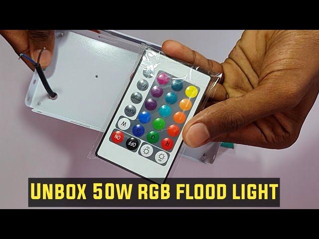 unbox cheap 50w rgb flood light #strangebox #Strange_box #kannada
