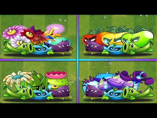 4 Team Vine + THREE COLORS | TOMATO | SPEAR | SHADOW Battlez - Who Will Win? - PvZ 2 Team Plants