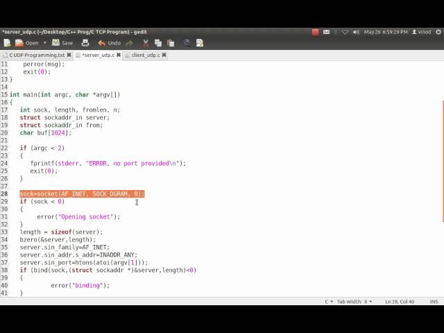 UDP Programming in C