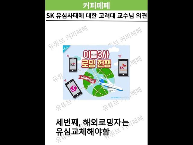 sk 유심사태에 대한 고려대 교수님 의견