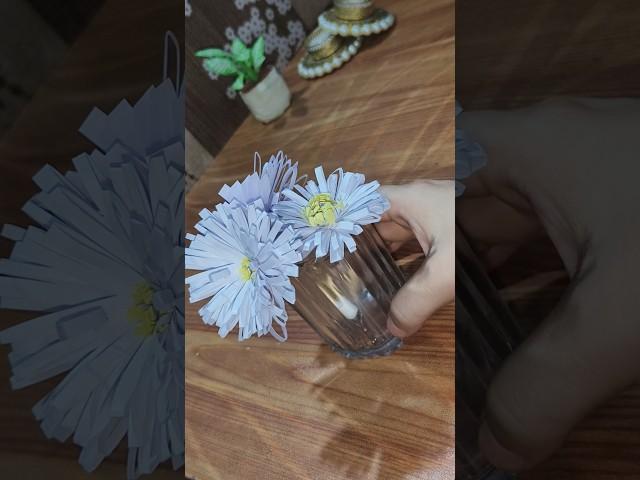 paper Flower #foryou #youtubeshorts #trending #art #diy #ashortaday #painting #craft #flowers #paper