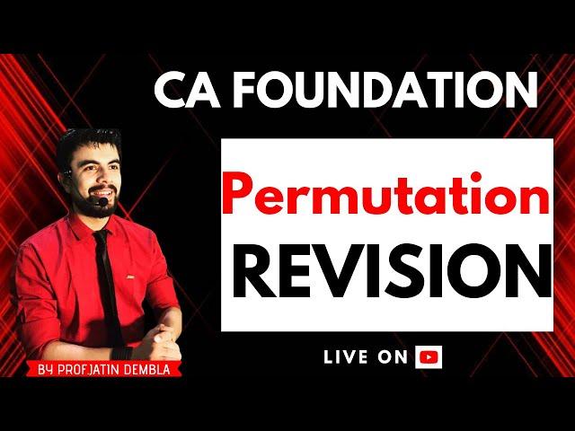 Permutation Complete Live Revision By Jatin Dembla