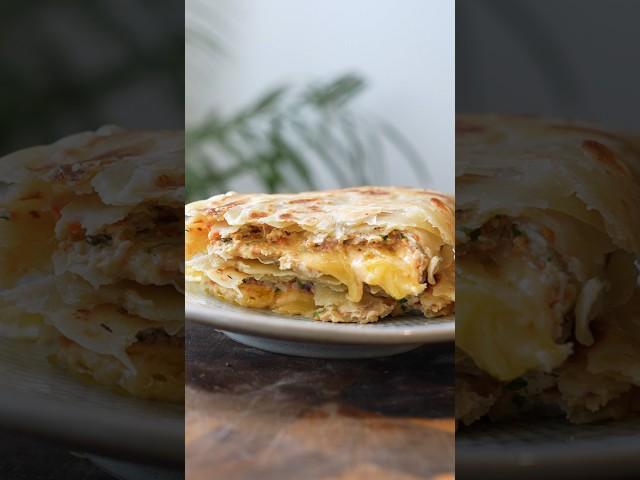 Cheesy Chicken Chapati Burger #Shorts