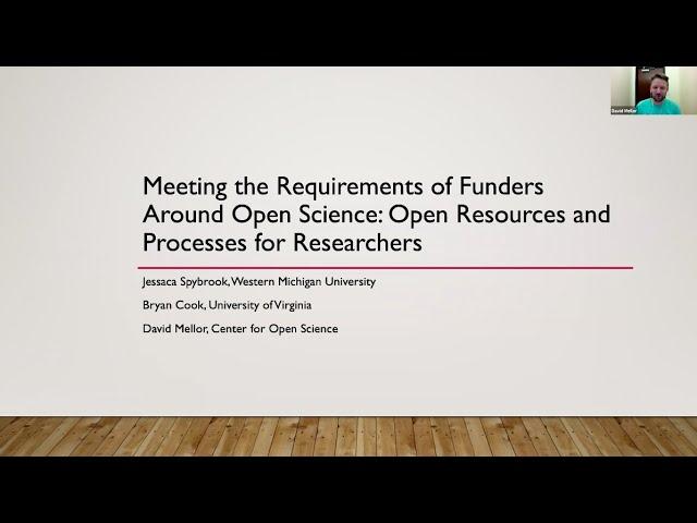 Meeting the Requirements of Funders Around Open Science: Open Resources and Processes for Education