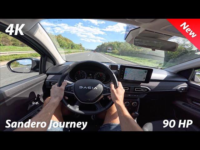 Dacia Sandero 2025 POV test drive (1.0 TCe 90 HP, 5-speed) City - Highway